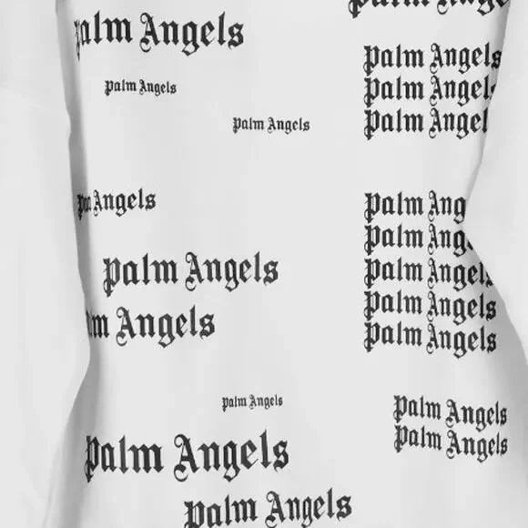 Palm Angels White Hoodie